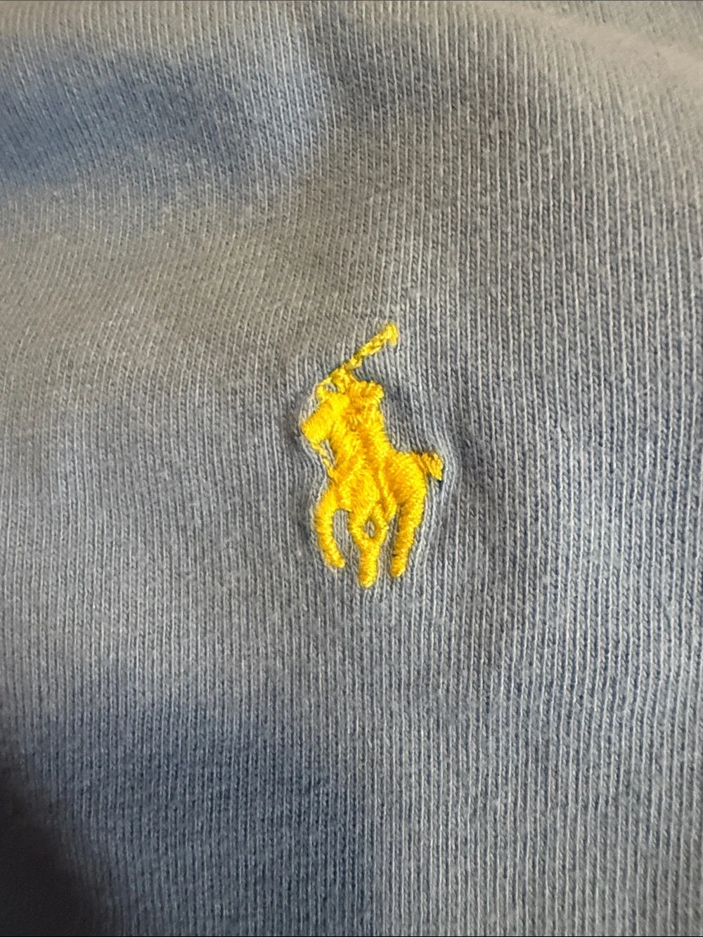 Ralph Lauren Light Blue Long-Sleeve Crewneck Tee with Yellow Pony